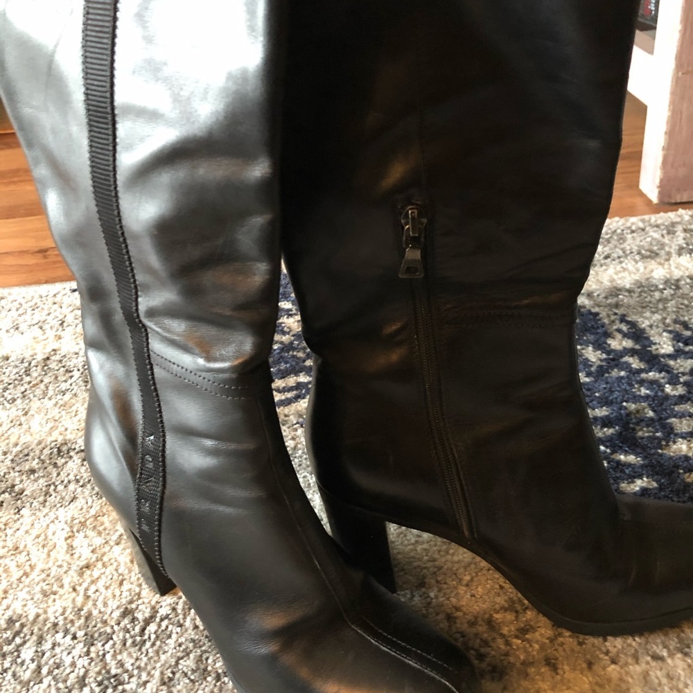 Leather boots
